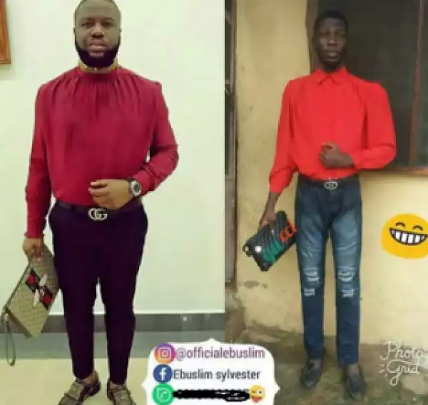 Hilarious Photo Of The Day: When Hushpuppi Is Your Role Model